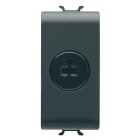 GEWISS - PRESA AUDIO VIDEO - PER ALTOPARLANTE - 1 MODULO - NERO SATINATO - CHORUSMART GW12454