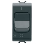 GEWISS - INTERRUTTORE AUTOMATICO MAGNETOTERMICO - CURVA C - 1P+N 6A 230Vac - 1 MODULO - NERO SATINATO - CHORUSMART GW12466