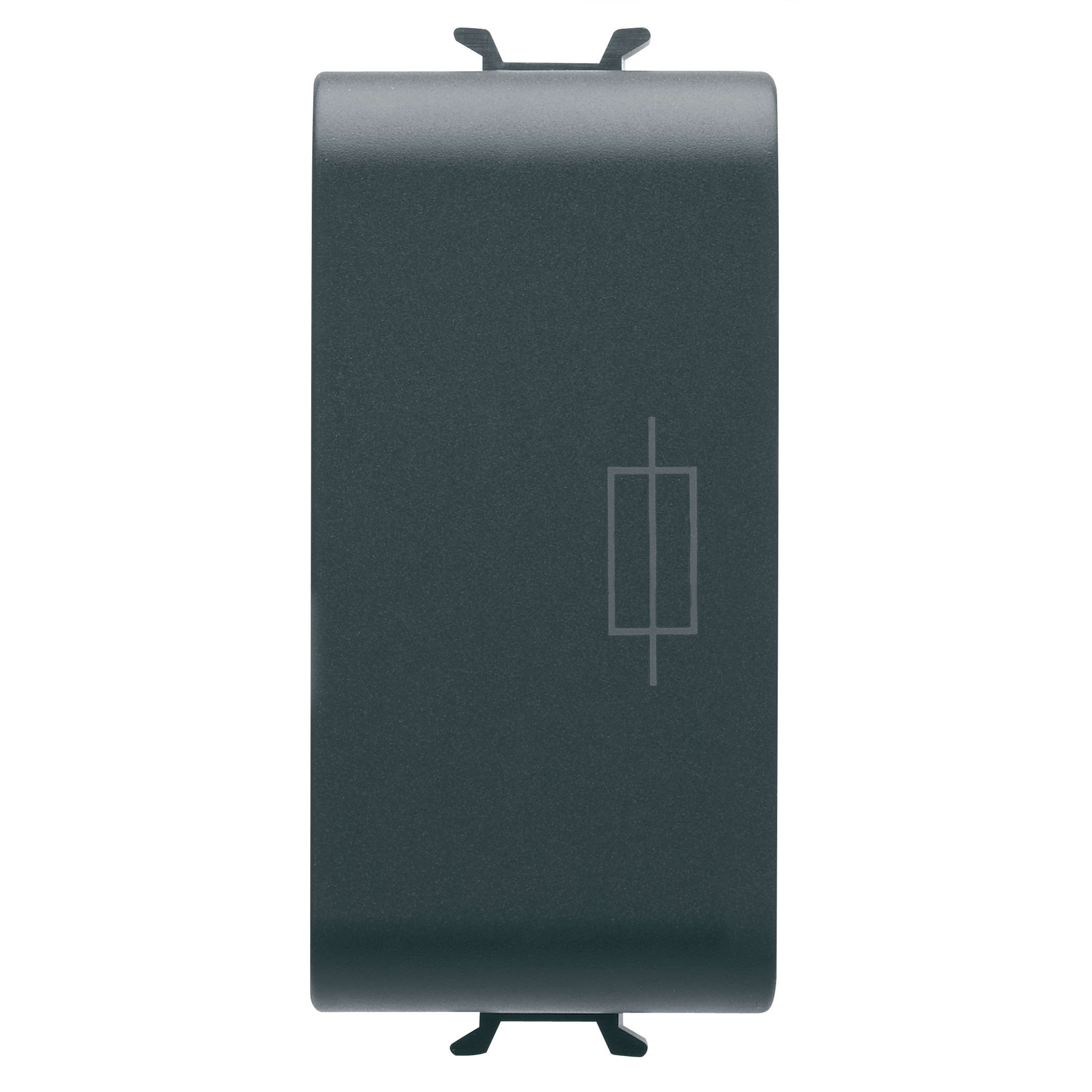 GEWISS - PORTAFUSIBILE - 250V ac 16A - 1 MODULO - NERO SATINATO - CHORUSMART