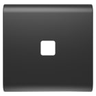 GEWISS - TASTO INTERCAMBIABILE PER COMANDI ASSIALI - DA COMPLETARE CON LENTE - 2 MODULI - NERO SATINATO - CHORUSMART