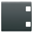 GEWISS - TASTO INTERCAMBIABILE PER PULSANTIERA - DA COMPLETARE CON 2 LENTI - 2 MODULI - NERO - CHORUSMART