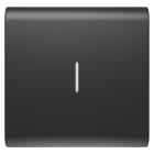 GEWISS - TASTO INTERCAMBIABILE PER COMANDI ASSIALI - CON DIFFUSORE - 2 MODULI - NERO SATINATO - CHORUSMART