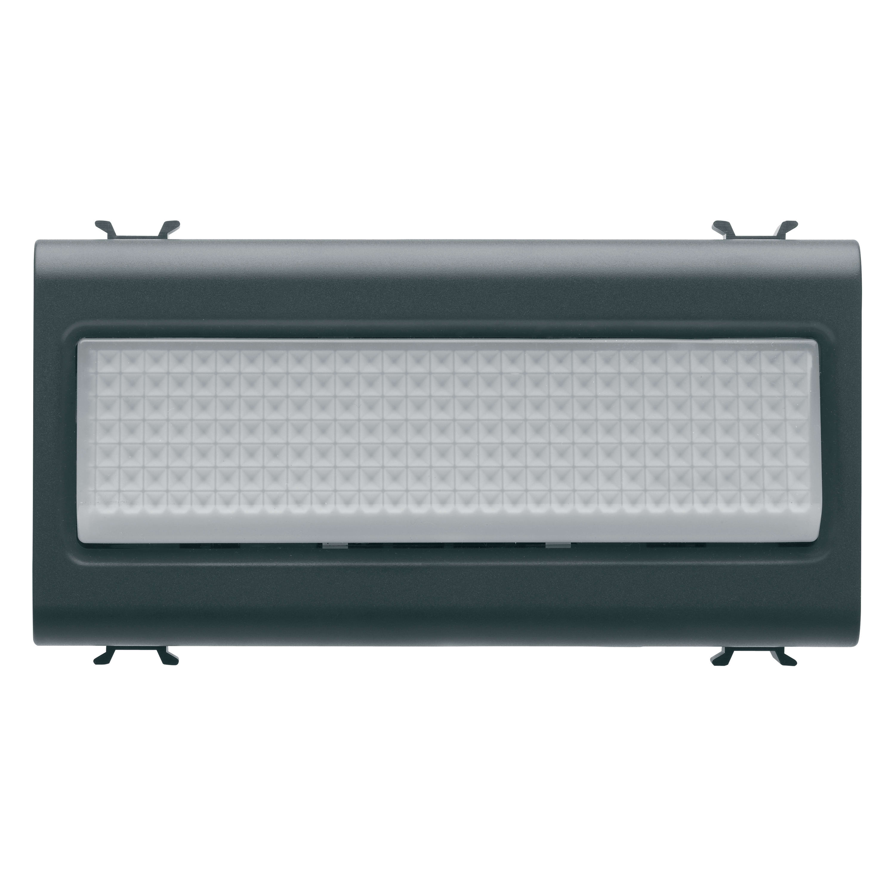 GEWISS - SEGNAPASSO - 12V ac/dc / 230V ac 50/60 Hz - OPALE - 4 MODULI - NERO SATINATO - CHORUSMART GW12656