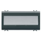 GEWISS - SEGNAPASSO - 12V ac/dc / 230V ac 50/60 Hz - OPALE - 4 MODULI - NERO SATINATO - CHORUSMART GW12656
