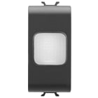 GEWISS - LAMPADA ANTI BLACK-OUT - 230V ac 50/60 Hz 1h - 1 MODULO - NERO SATINATO - CHORUSMART