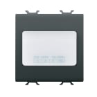 GEWISS - LAMPADA AUTONOMA DI EMERGENZA - 230Vac 50/60Hz 1h - 2 MODULI - NERO SATINATO - CHORUSMART GW12663
