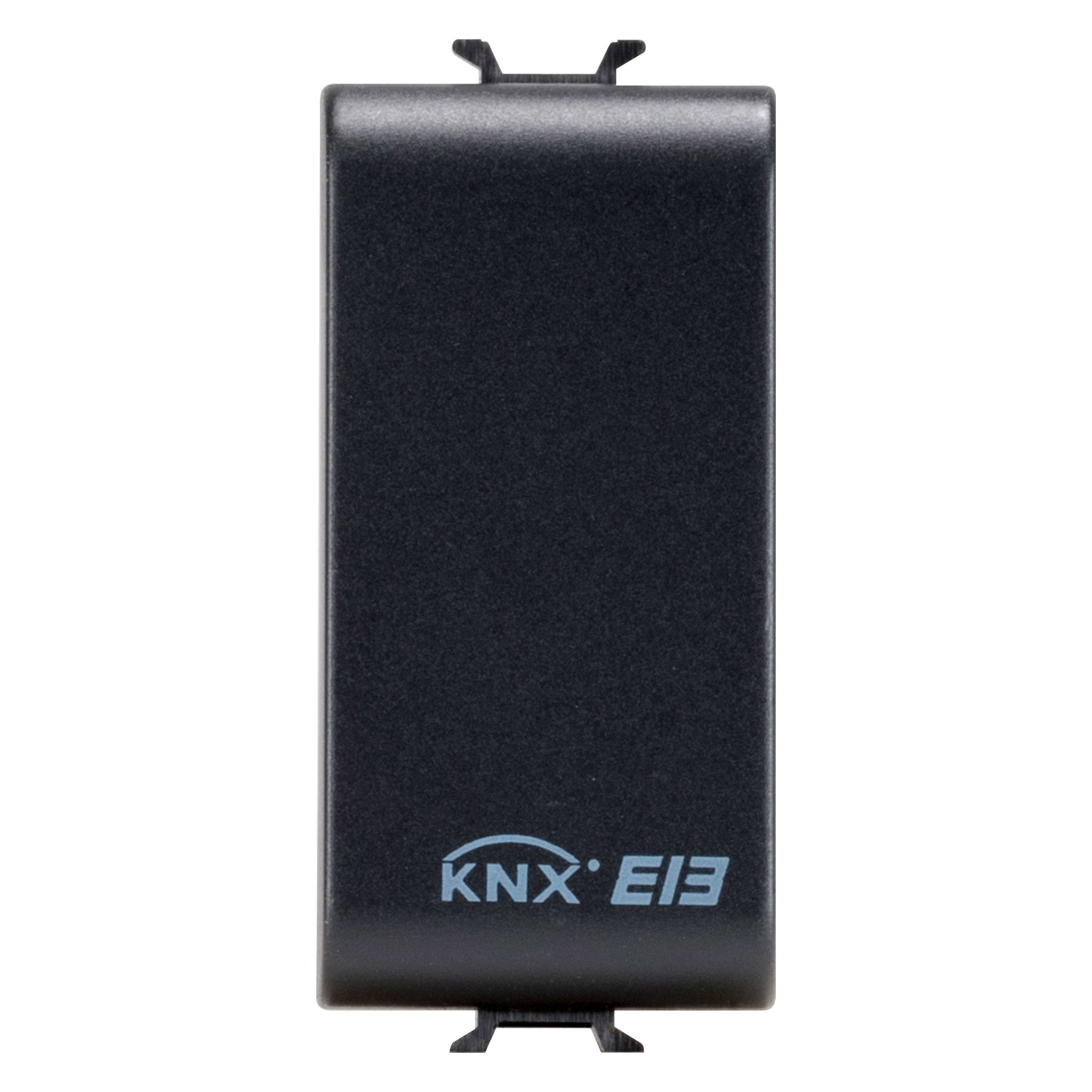 GEWISS - COPRIFORO PER ALLOGGIAMENTO INTERFACCIA CONTATTI 2/4 CANALI - 1 MODULO - NERO - CHORUSMART GW12751