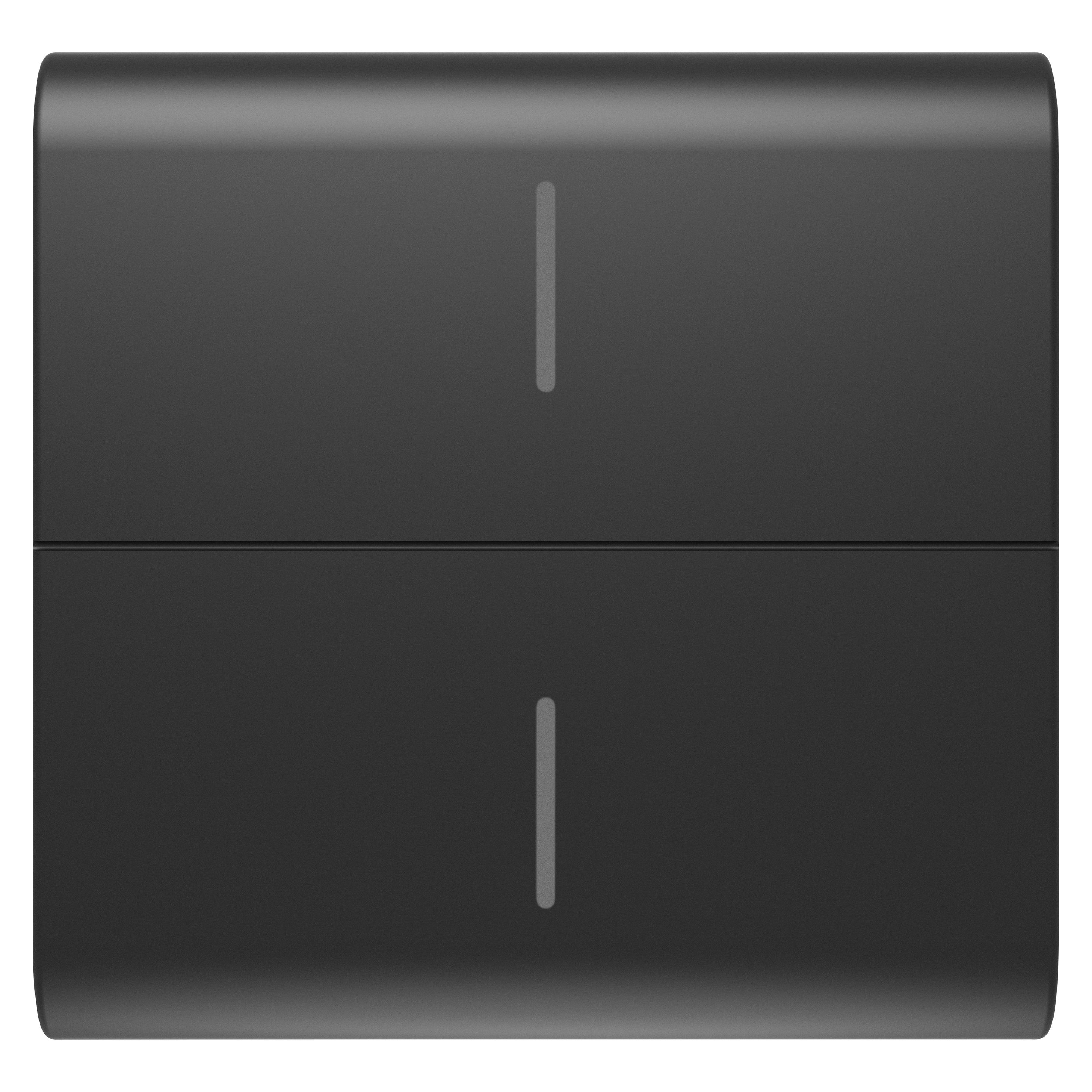 GEWISS - TASTO INTERCAMBIABILE PER PULSANTIERA CONNESSA ECO - 2 MODULI - NERO SATINATO - CHORUSMART