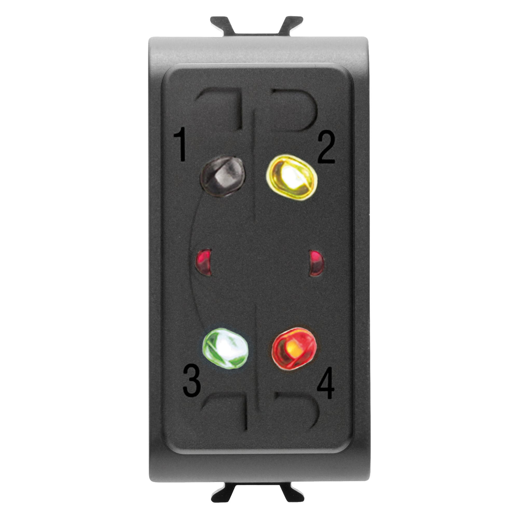 GEWISS - INSERITORE PARZIALIZZATORE DA INCASSO - ANTIFURTO FILARE - NERO - CHORUSMART GW12940