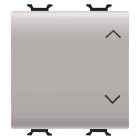 GEWISS - COMMUTATORE UNIPOLARE 250V ac - 10AX - TASTO NEUTRO - SIMBOLO SU-GIU' - 2 MODULI - NATURAL BEIGE SATINATO - CHORUSMART