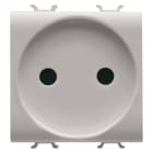 GEWISS - PRESA STANDARD FRANCESE 250V ac - 2P 16A - 2 MODULI - NATURAL BEIGE SATINATO - CHORUSMART