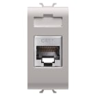 GEWISS - PRESA RJ45 - CATEGORIA 6 - FTP - 1 MODULO - CHORUSMART NATURAL BEIGE SATINATO
