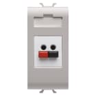GEWISS - PRESA AUDIO VIDEO - DIFFUSIONE SONORA - 1 MODULO - NATURAL BEIGE SATINATO -CHORUSMART GW13458