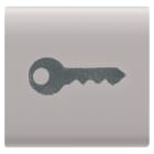 GEWISS - TASTO INTERCAMBIABILE - 22X22mm - CHIAVE - NATURAL BEIGE SATINATO - CHORUSMART GW13543