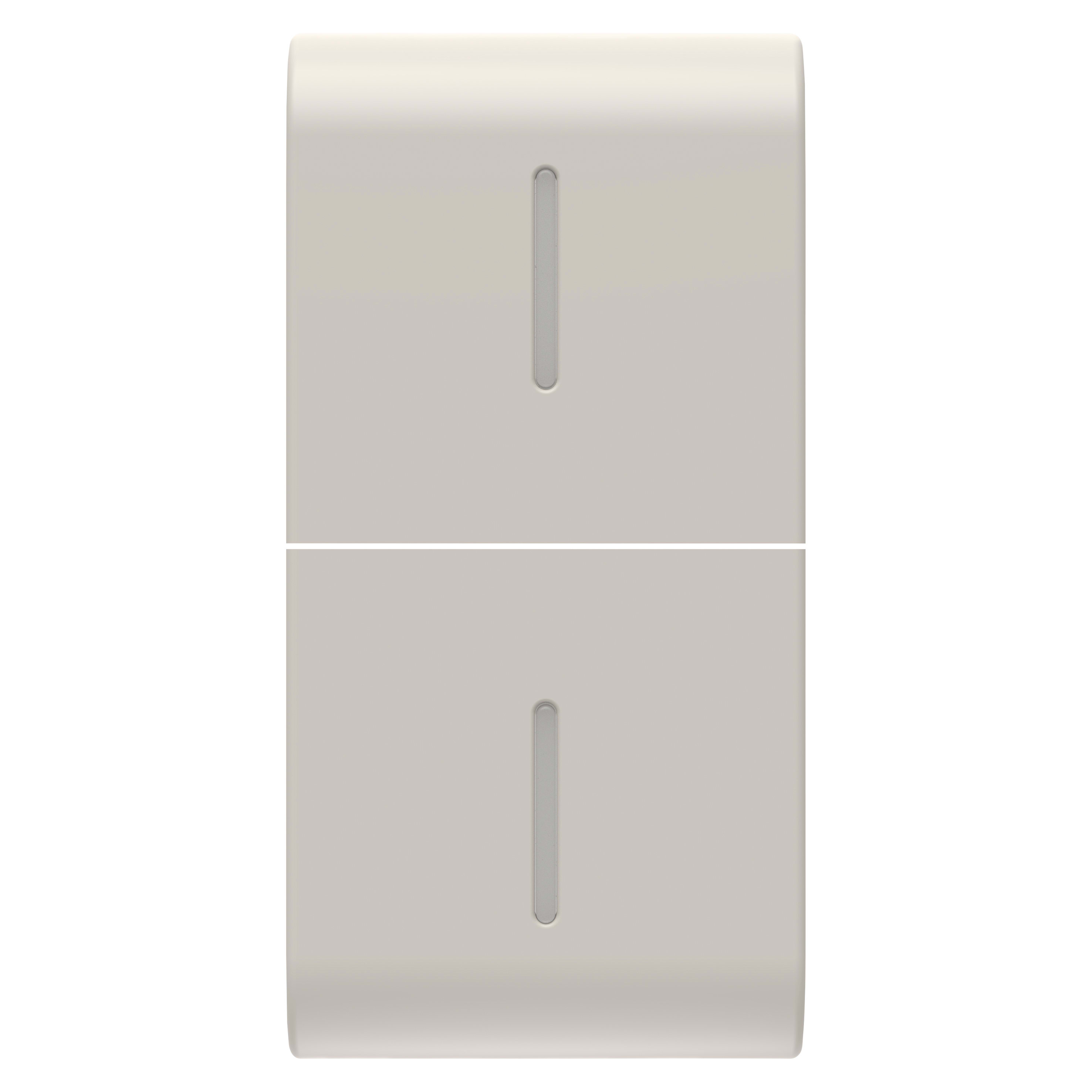 GEWISS - TASTO INTERCAMBIABILE PER COMANDI ASSIALI - CON 2 DIFFUSORI - 1 MODULO - NATURAL BEIGE SATINATO - CHORUSMART GW13557S