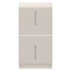 GEWISS - TASTO INTERCAMBIABILE PER COMANDI ASSIALI - CON 2 DIFFUSORI - 1 MODULO - NATURAL BEIGE SATINATO - CHORUSMART GW13557S