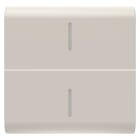 GEWISS - TASTO INTERCAMBIABILE PER COMANDI ASSIALI - CON 2 DIFFUSORI - 2 MODULI - NATURAL BEIGE SATINATO - CHORUSMART GW13558S