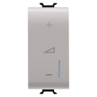 GEWISS - REGOLATORE ELETTRONICO UNIVERSALE - A PULSANTE - 230V ac 50/60Hz - 1 MODULO - NATURAL BEIGE SATINATO - CHORUSMART GW13572A