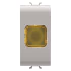 GEWISS - SPIA DI SEGNALAZIONE SINGOLA - AMBRA - 1 MODULO - NATURAL BEIGE SATINATO - CHORUSMART