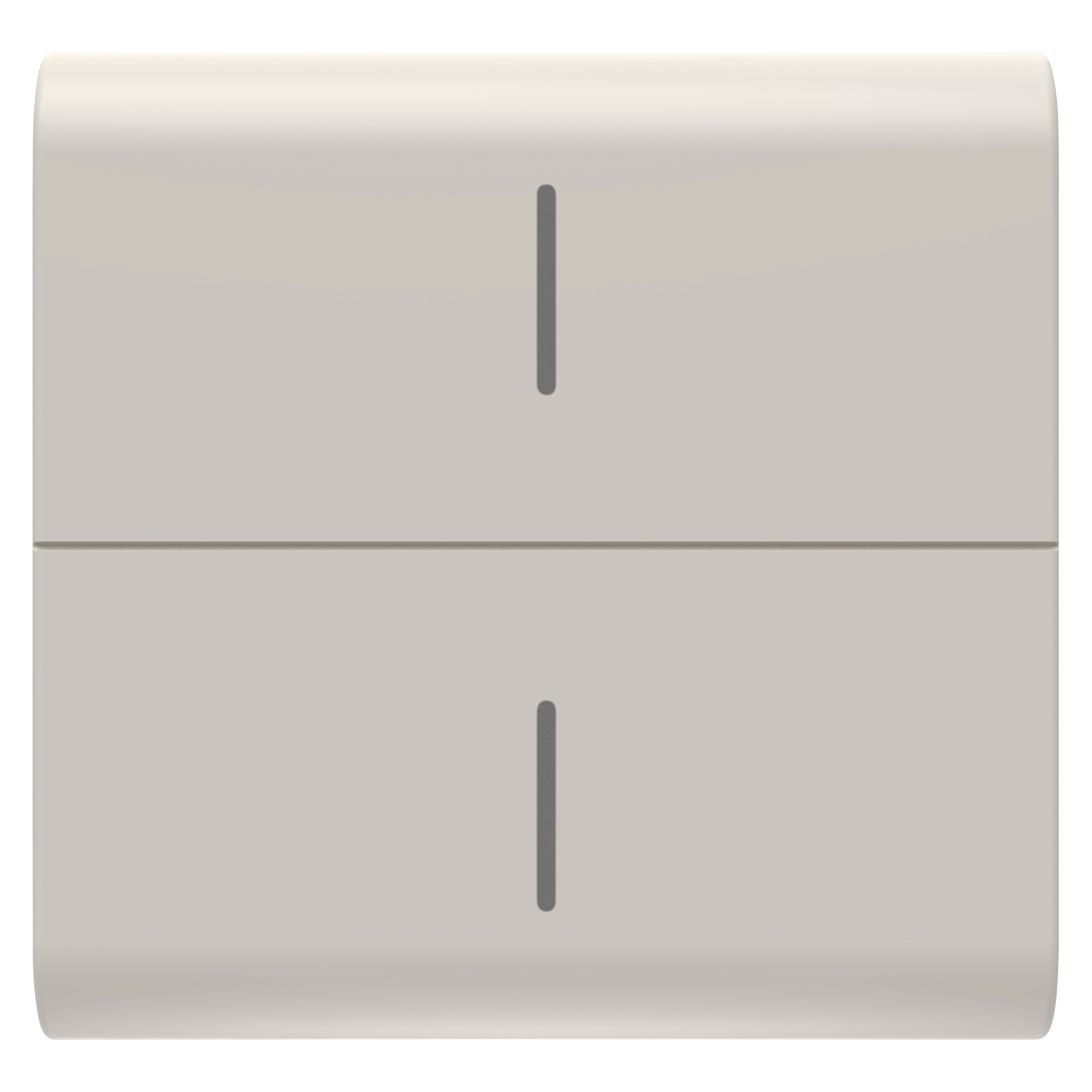GEWISS - TASTO INTERCAMBIABILE PER PULSANTIERA CONNESSA ECO - 2 MODULI - NATURAL BEIGE SATINATO - CHORUSMART GW13820