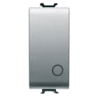 GEWISS - PULSANTE BIPOLARE 250V ac - NA 16A - NEUTRO - SIMBOLO 0 - 1 MODULO - TITANIO - CHORUSMART GW14134