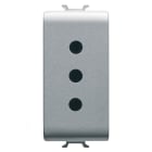 GEWISS - PRESA STANDARD ITALIANO 250V ac - 2P+T 10A - P11 - 1 MODULO - TITANIO - CHORUSMART GW14201