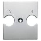 GEWISS - SUPPORTO UNIVERSALE - PRESE COMBINATE TV-R - TITANIO - CHORUSMART GW14386