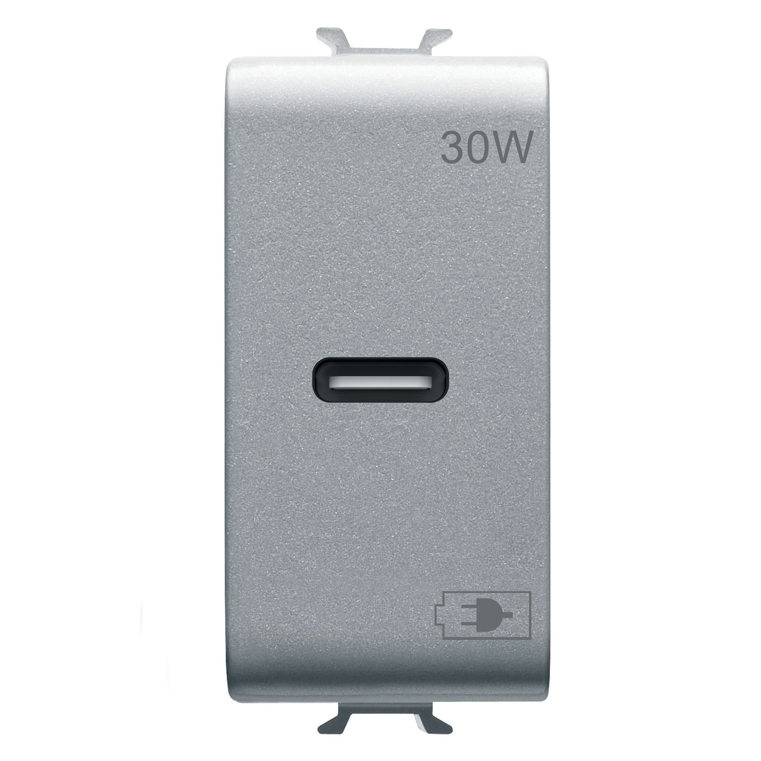 GEWISS - ALIMENTATORE USB C 30W PD - TITANIO