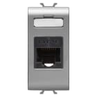 GEWISS - PRESA RJ45 - CATEGORIA 5e - UTP - 1 MODULO CHORUSMART - TITANIO