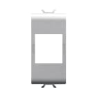 GEWISS - ADATTATORE PREDISPOSTO PER L'ALLOGGIAMENTO DI CONNETTORI DATI - TIPO SYSTIMAX COMMSCOPE - 1 MODULO - TITANIO - CHORUSMART GW14438