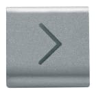 GEWISS - TASTO INTERCAMBIABILE - 22X22mm - FRECCIA ORIZZONTALE - TITANIO - CHORUSMART