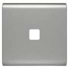 GEWISS - TASTO INTERCAMBIABILE PER COMANDI ASSIALI - DA COMPLETARE CON LENTE - 2 MODULI - TITANIO - CHORUSMART GW14552S