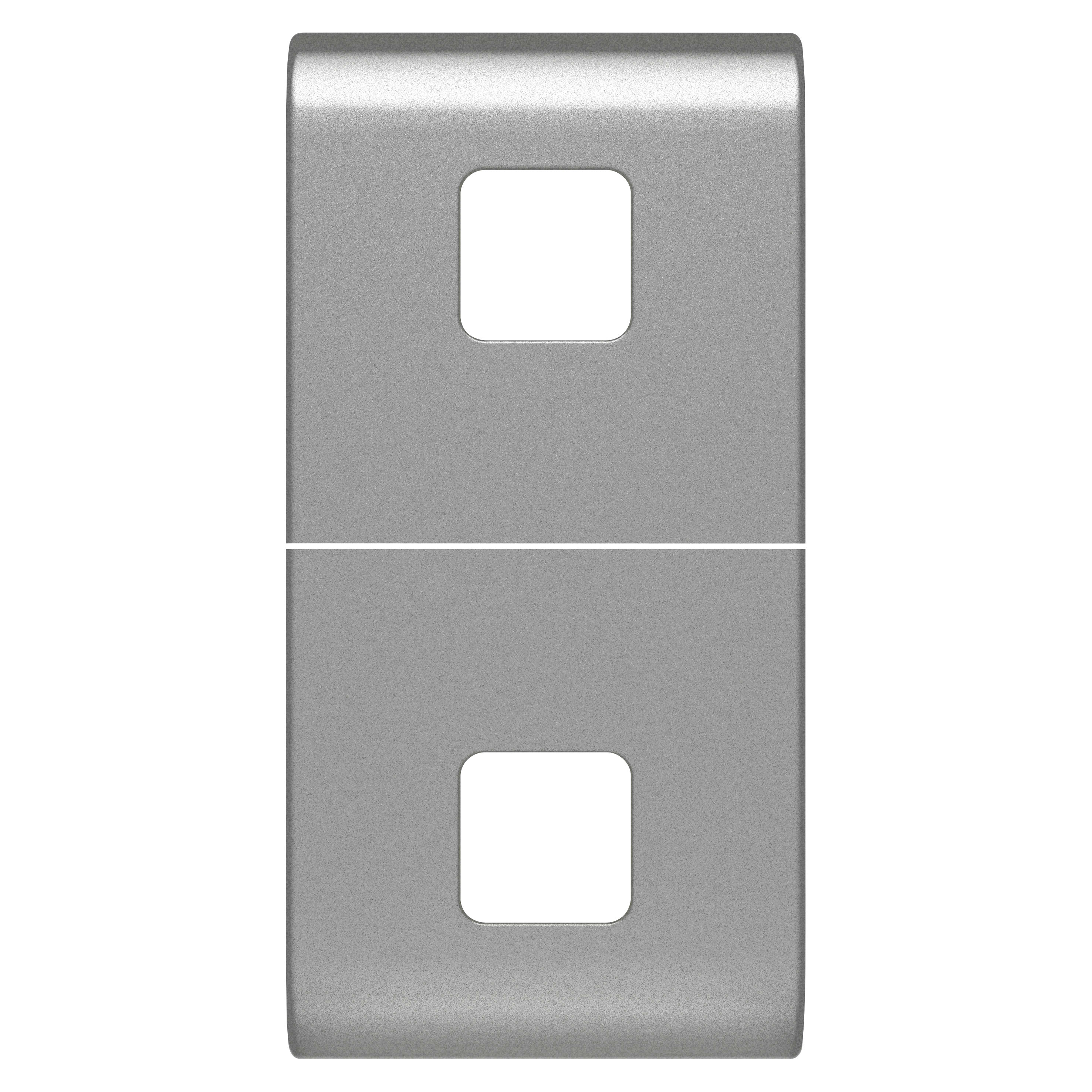GEWISS - TASTO INTERCAMBIABILE PER COMANDI ASSIALI - DA COMPLETARE CON 2 LENTI - 1 MODULO - TITANIO - CHORUSMART GW14553S