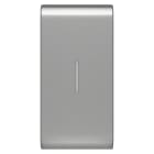 GEWISS - TASTO INTERCAMBIABILE PER COMANDI ASSIALI - CON DIFFUSORE - 1 MODULO - TITANIO - CHORUSMART GW14555S