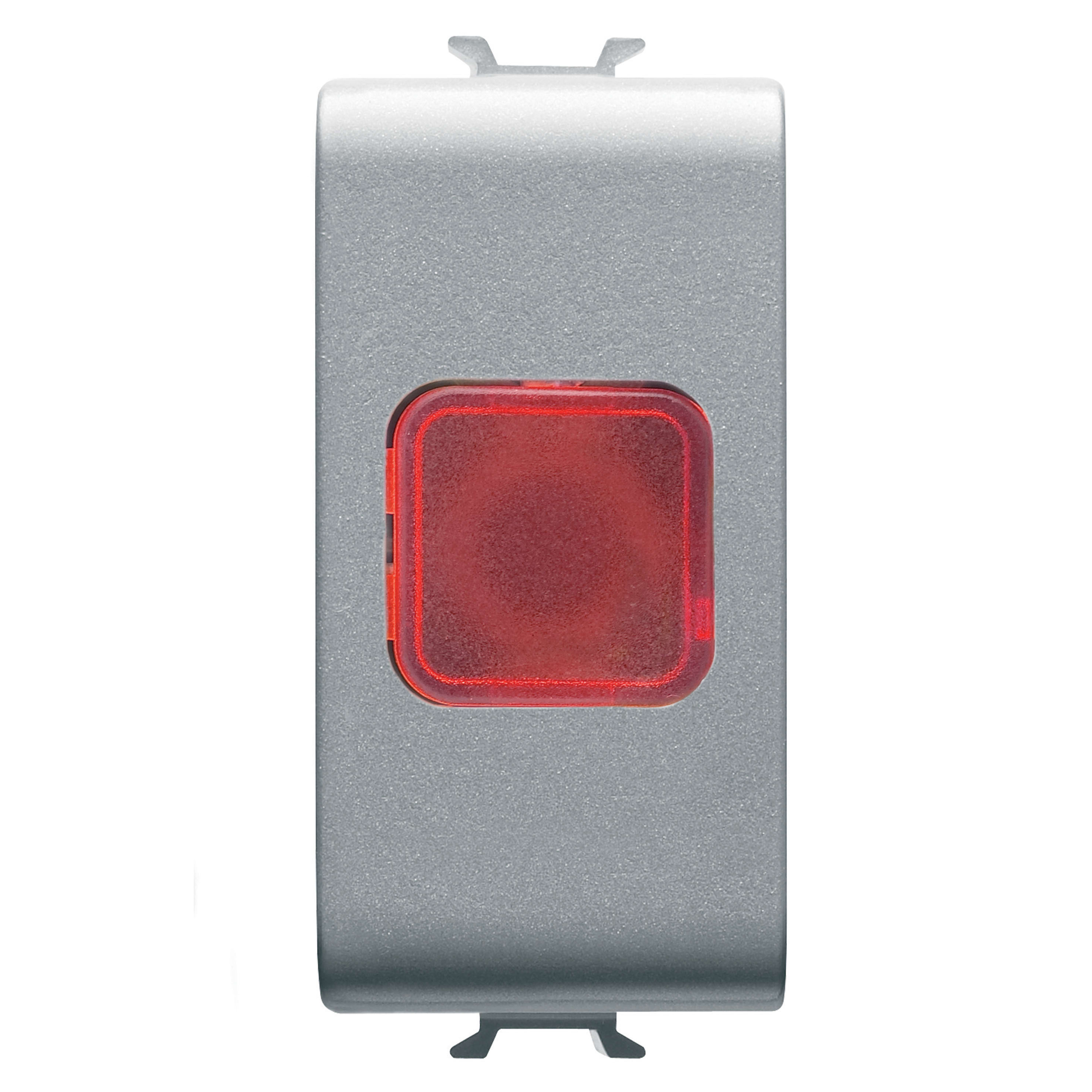 GEWISS - SPIA DI SEGNALAZIONE SINGOLA - ROSSO - 1 MODULO - TITANIO - CHORUSMART GW14623