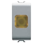 GEWISS - SPIA DI SEGNALAZIONE SINGOLA - AMBRA - 1 MODULO - TITANIO - CHORUSMART GW14624