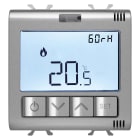 GEWISS - TERMOSTATO CONNESSO CON MISURA UMIDITA' - ZIGBEE - 100-240V ac 50/60 Hz - NA 5A (AC1) 240V ac - 2 MODULI - TITANIO - CHORUSMART GW14709