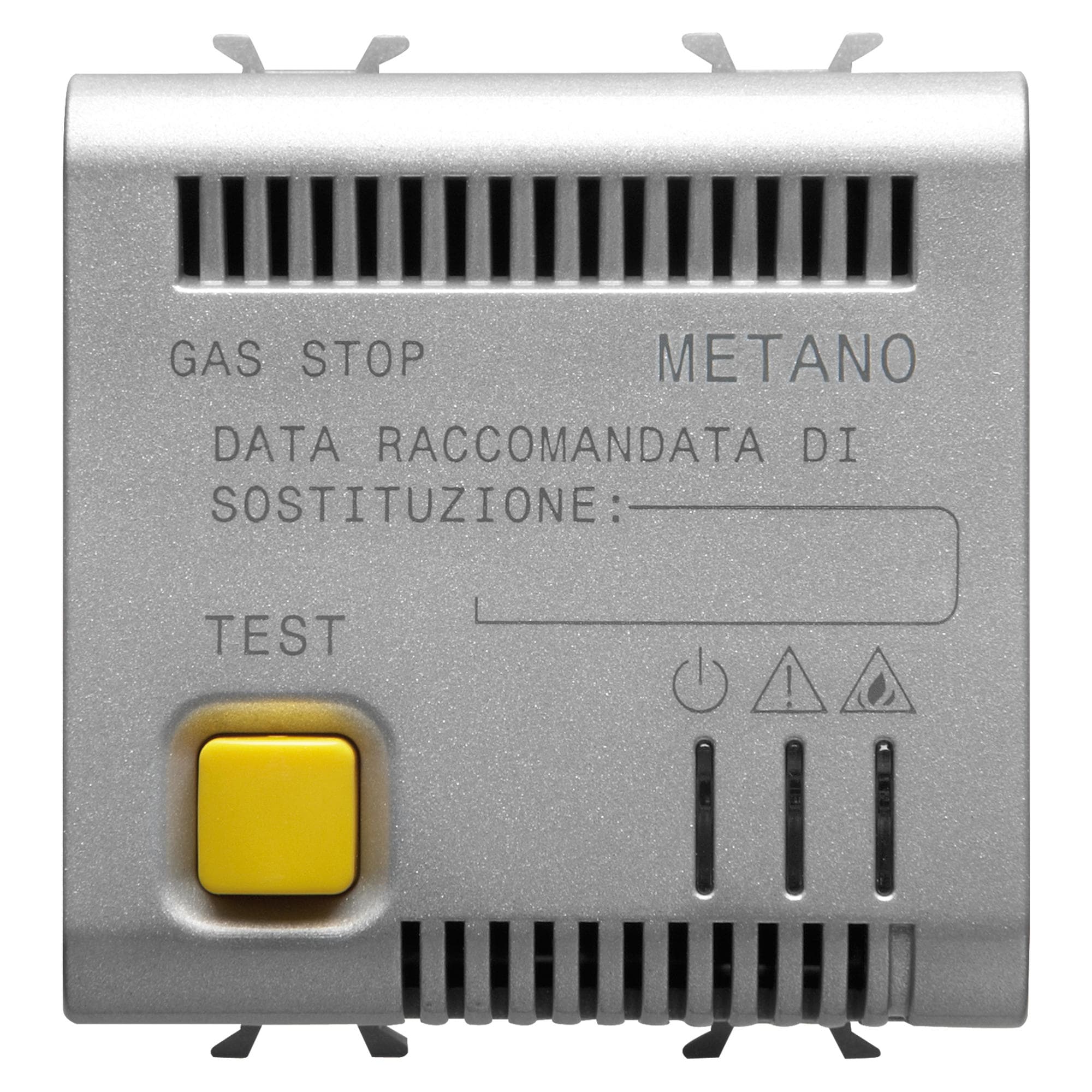 GEWISS - RIVELATORE GAS METANO - 12V ac/dc - 2 MODULI - TITANIO - CHORUSMART GW14712