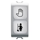 GEWISS - SPIA DI SEGNALAZIONE DOPPIA - OPALE - DND+MUR - 1 MODULO - TITANIO - CHORUSMART GW14736