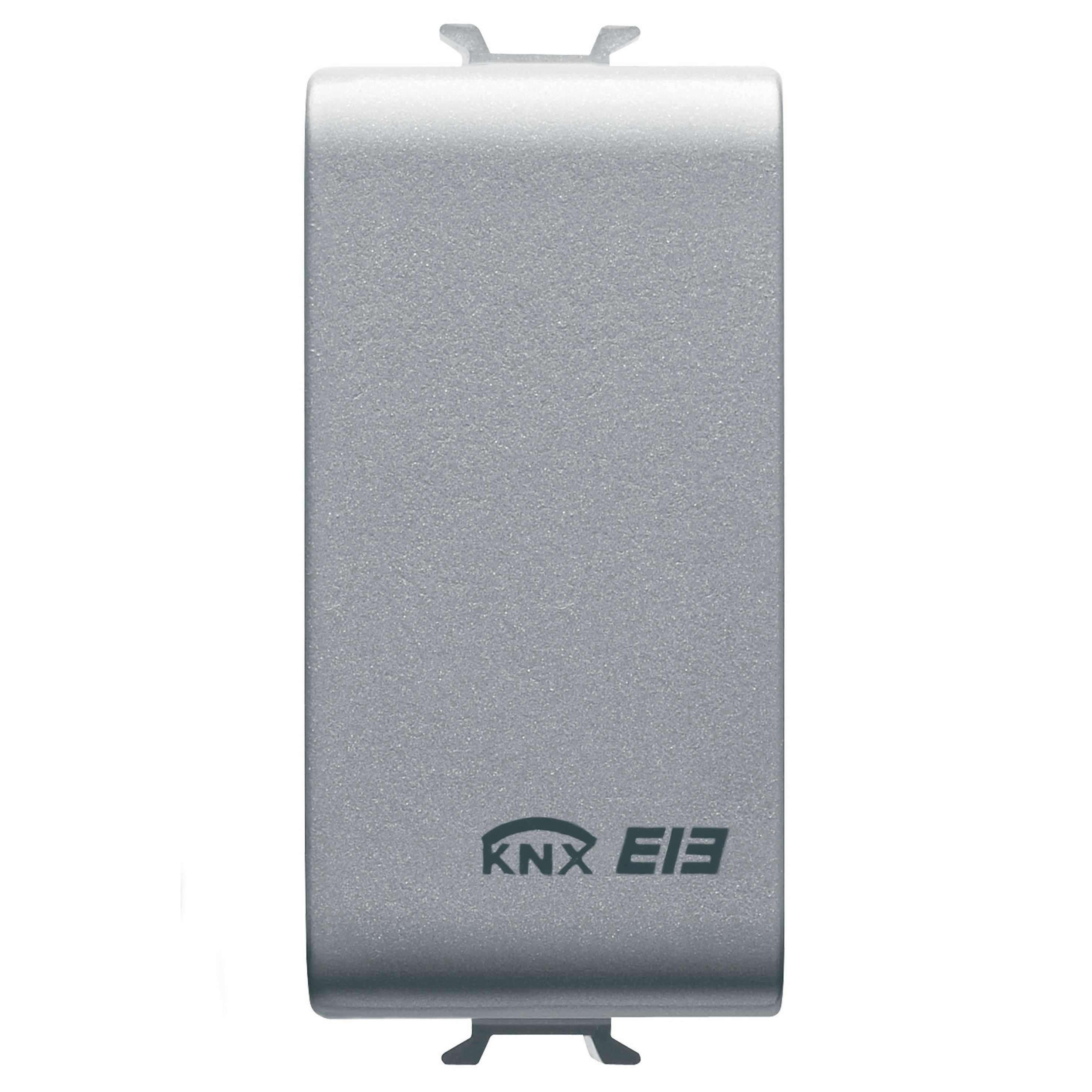 GEWISS - COPRIFORO PER ALLOGGIAMENTO INTERFACCIA CONTATTI 2/4 CANALI - 1 MODULO - TITANIO - CHORUSMART