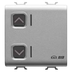 GEWISS - ATTUATORE PER TAPPARELLE - 1 CANALE - 6A - KNX - 2 MODULI - TITANIO - CHORUSMART GW14797