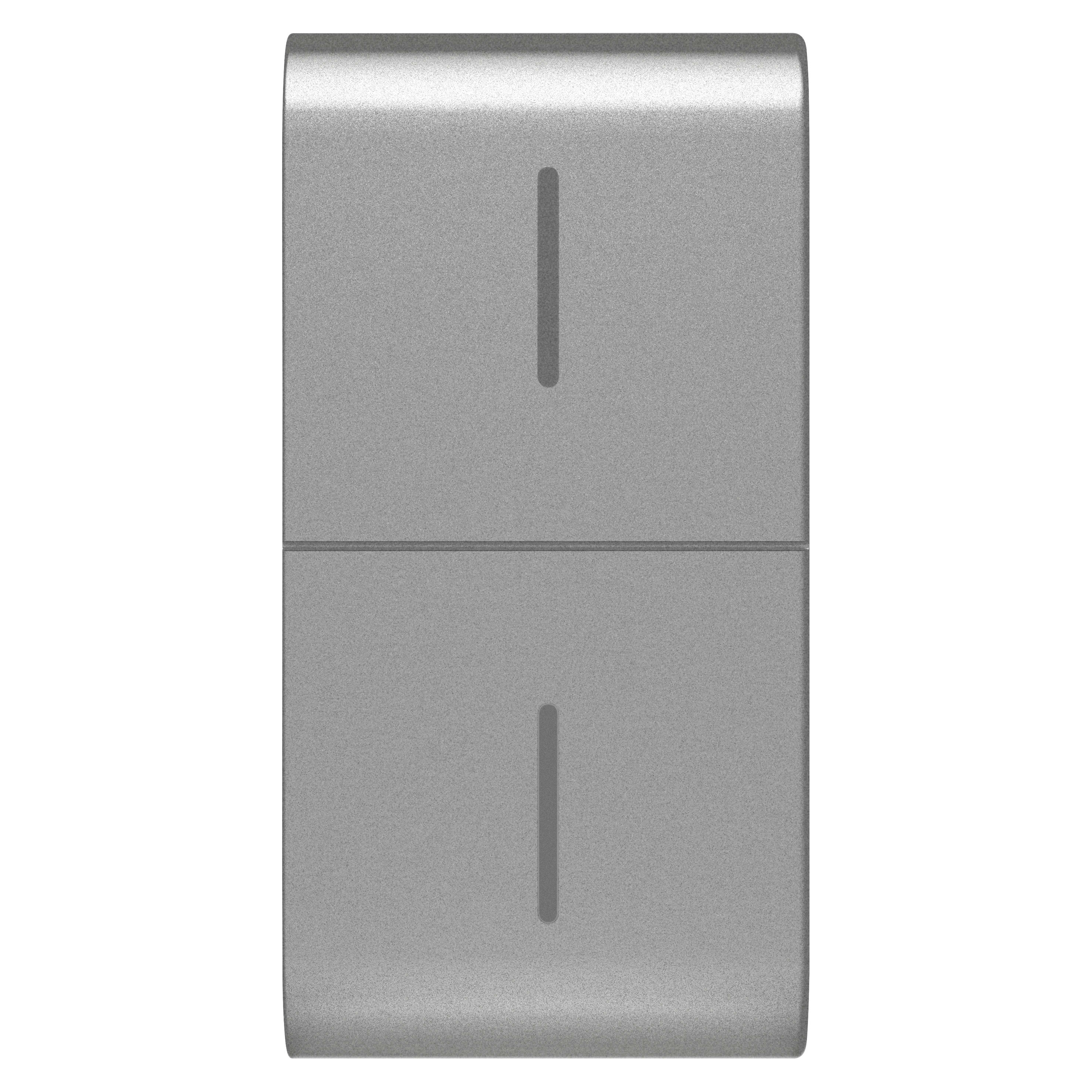 GEWISS - TASTO INTERCAMBIABILE PER PULSANTIERA CONNESSA ECO - 1 MODULO - TITANIO - CHORUSMART GW14819