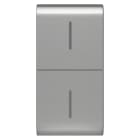 GEWISS - TASTO INTERCAMBIABILE PER PULSANTIERA CONNESSA ECO - 1 MODULO - TITANIO - CHORUSMART GW14819