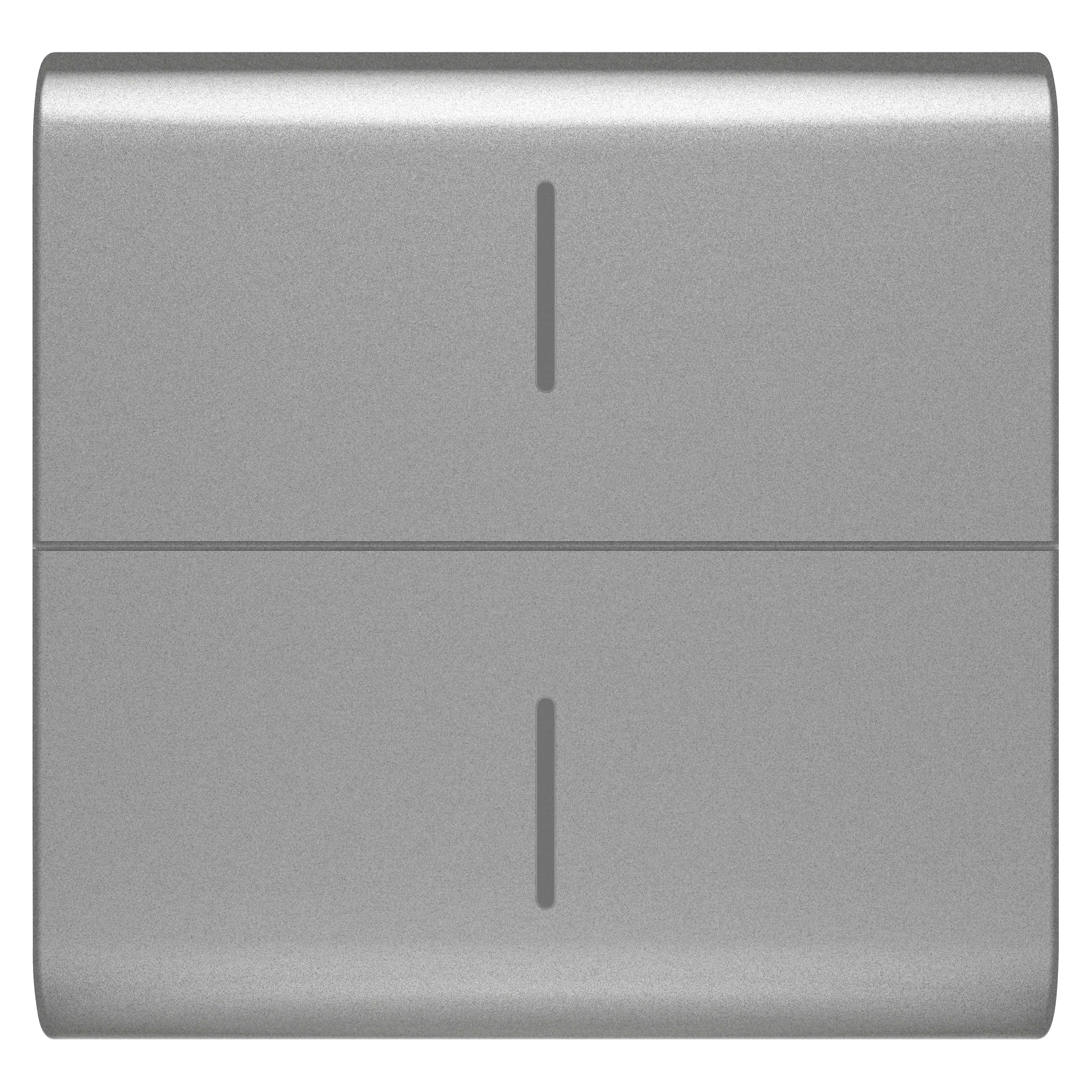 GEWISS - TASTO INTERCAMBIABILE PER PULSANTIERA CONNESSA ECO - 2 MODULI - TITANIO - CHORUSMART GW14820