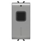 GEWISS - ATTUATORE ON/OFF CONNESSO CON MISURA DI ENERGIA - 100-240 V ac 50/60 Hz - NA 16A (AC1) 240 V ac - 1 MODULO - TITANIO - CHORUSMART GW14826