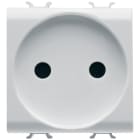 GEWISS - PRESA STANDARD FRANCESE 250V ac - 2P 16A - 2 MODULI - BIANCO SATINATO - CHORUSMART GW15246