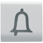 GEWISS - TASTO INTERCAMBIABILE - 22X22mm - CAMPANELLO - BIANCO SATINATO - CHORUSMART GW15544