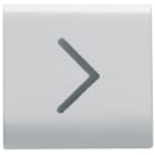 GEWISS - TASTO INTERCAMBIABILE - 22X22mm - FRECCIA ORIZZONTALE - BIANCO SATINATO - CHORUSMART GW15546