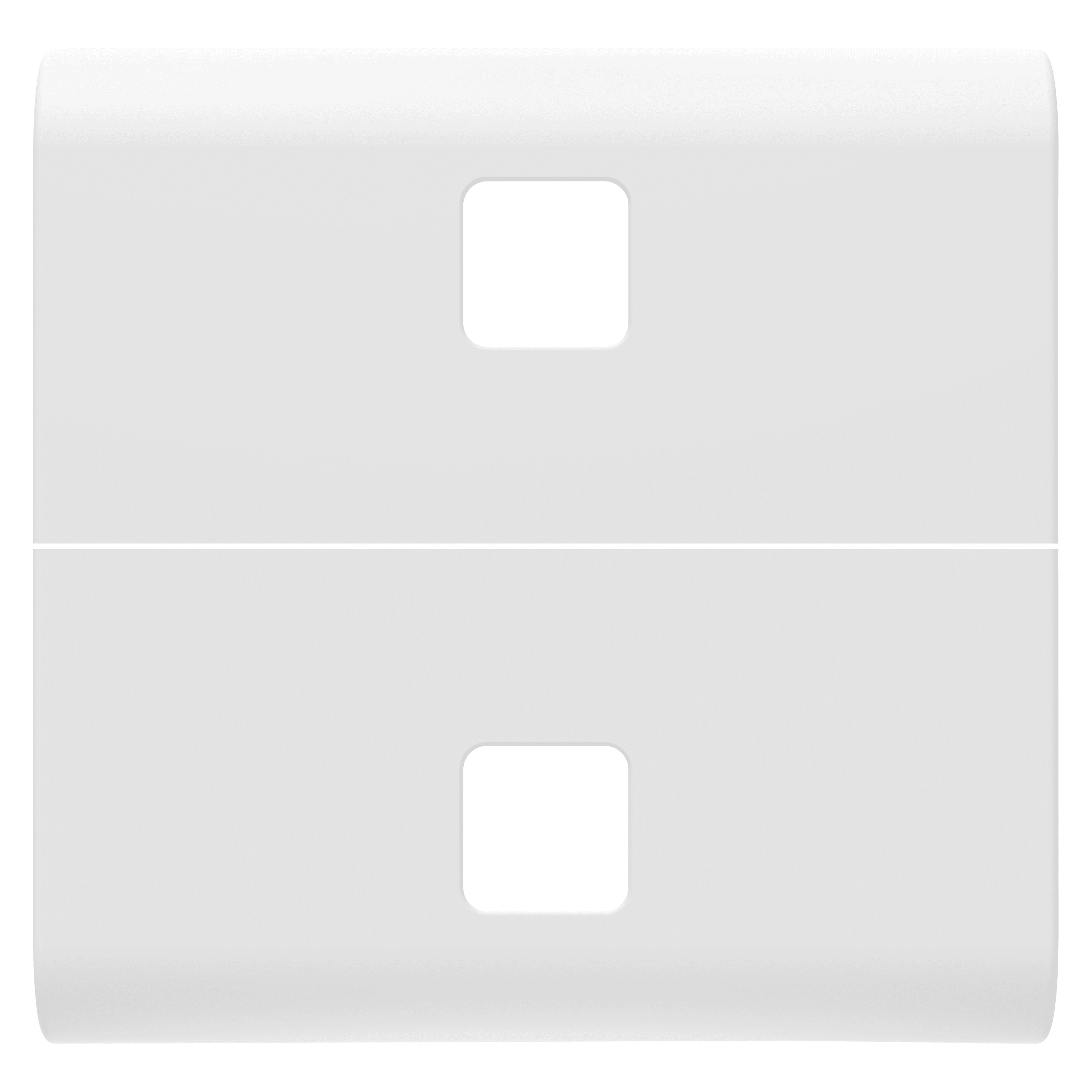 GEWISS - TASTO INTERCAMBIABILE PER COMANDI ASSIALI - DA COMPLETARE CON 2 LENTI - 2 MODULI - BIANCO SATINATO - CHORUSMART GW15554S