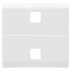 GEWISS - TASTO INTERCAMBIABILE PER COMANDI ASSIALI - DA COMPLETARE CON 2 LENTI - 2 MODULI - BIANCO SATINATO - CHORUSMART GW15554S